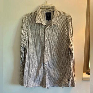 Mens Guess Slim Fit Button Down Shirt Size XXL